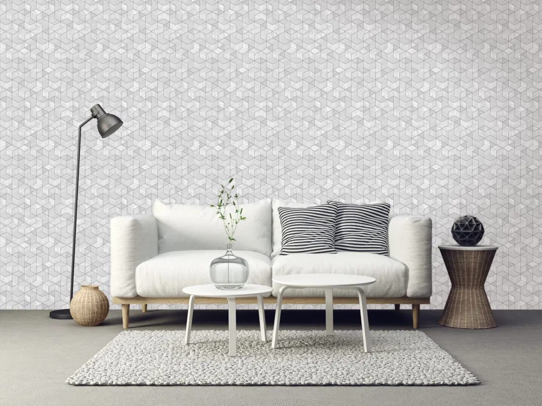 Zilan Factory Modern PVC Wallcovering Simple Style Vinyl Non-Woven Wallpaper for Office Wall Decoration