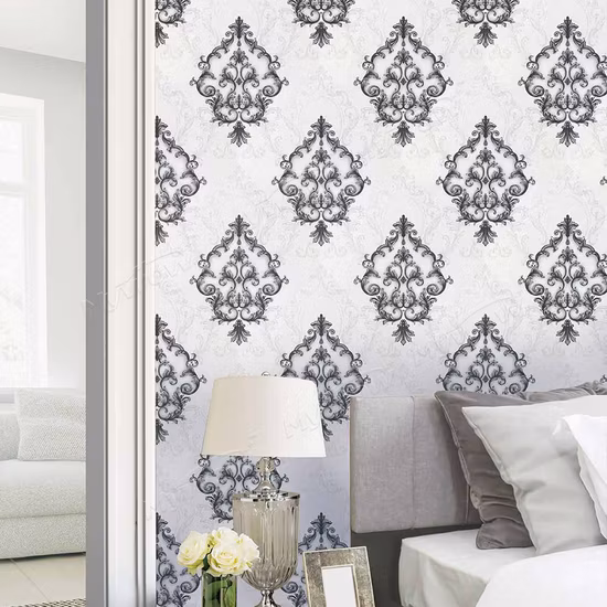 工場価格ダマスク花壁紙アイテム 53 センチメートル壁紙ロール家庭用